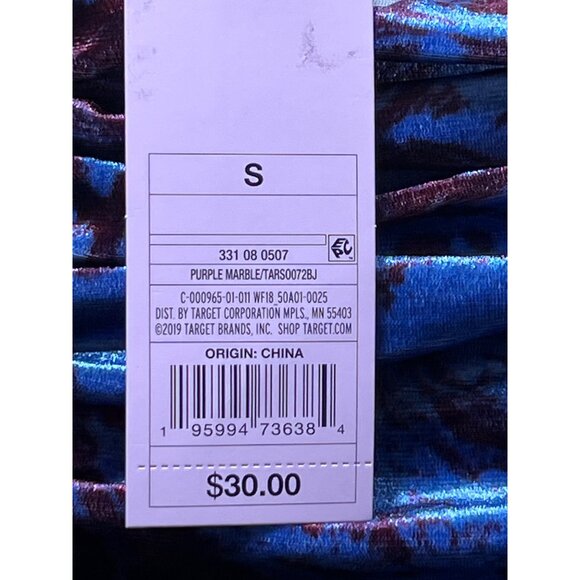 Wild Fable - Women's Long Sleeve Ruched Velvet Bodycon Dress - Blue - Small - Picture 12 of 16